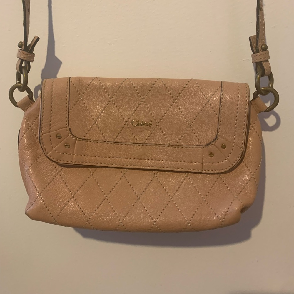 Chloe Diamond Quilted Crossbody Bag